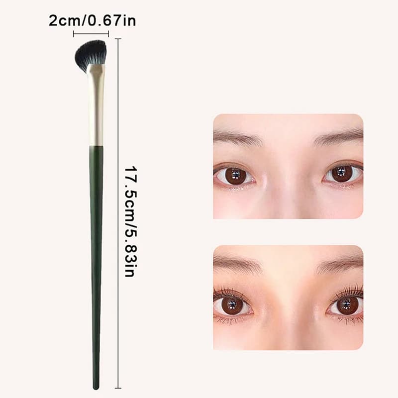 Pinceau de maquillage de Contour à angle plat, pinceau d'ombre de nez en forme d'éventail, surligneu