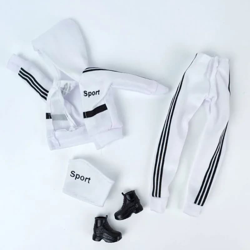 Ensemble de vêtements de sport décontractés pour poupées Barbie, accessoires pour poupées 1/6, haut 