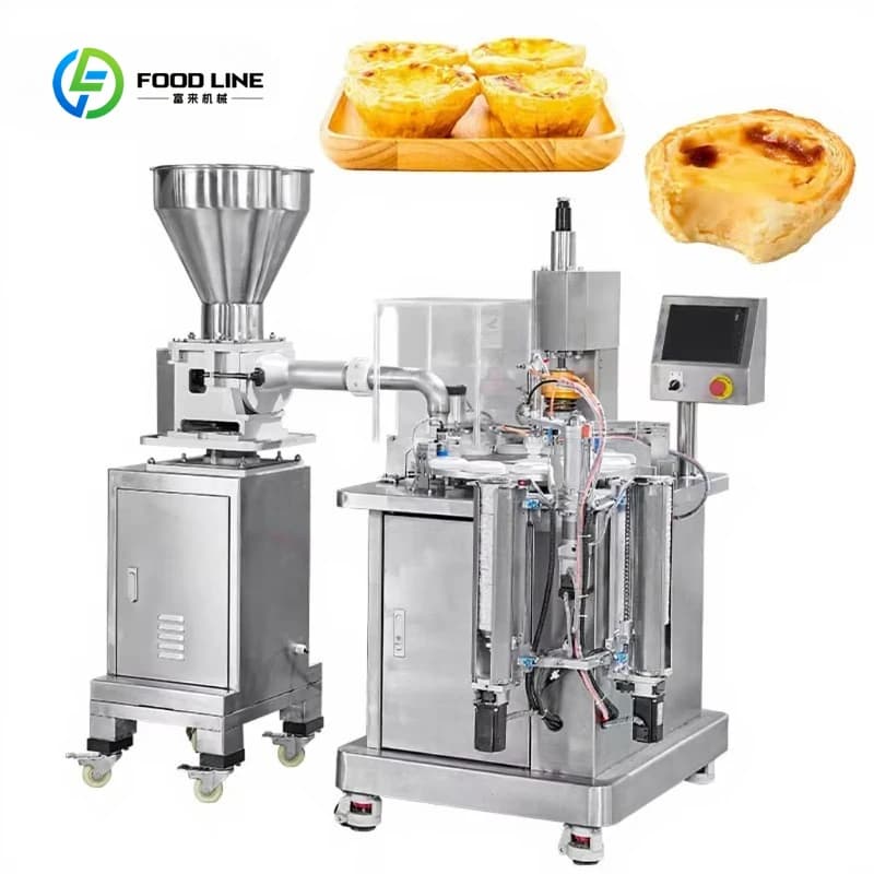 Machine automatique personnalisée pour la fabrication de croûtes à tartelettes à l'ananas, de coques