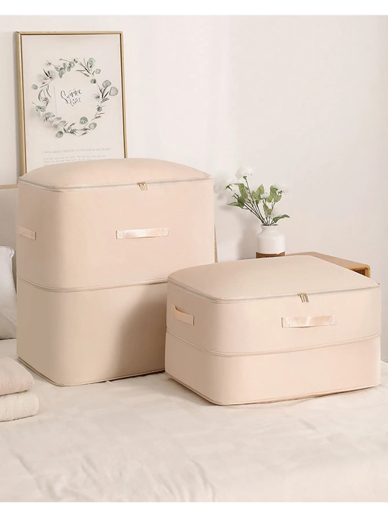 Gongsatin – Cube d'emballage à Compression, sac de rangement compressé pliable et anti-poussière, gr