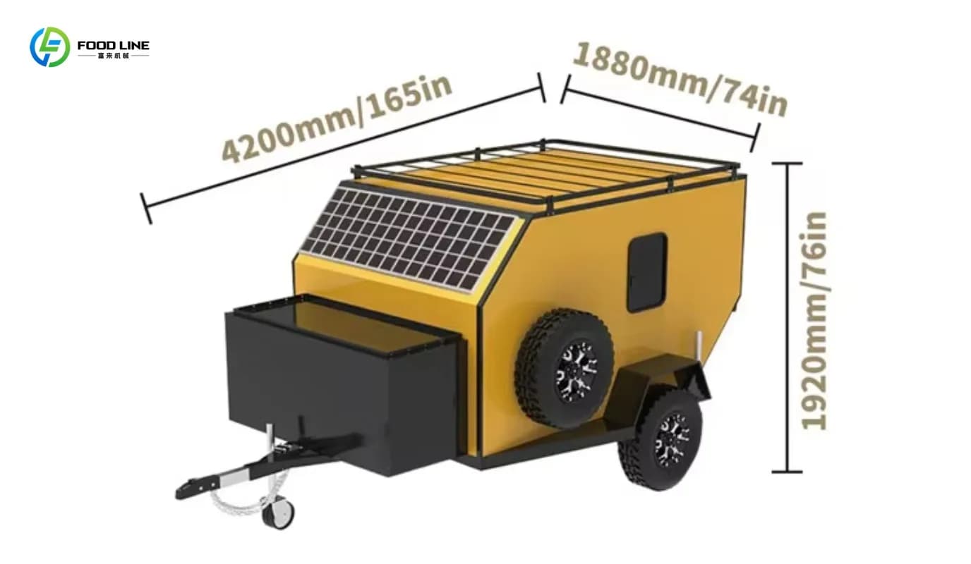 Remorque utilitaire de voyage RV sur mesure au meilleur prix, caravane tout-terrain, remorques, mini