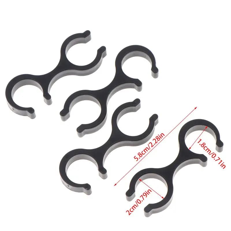 Clips pour bâtons de trekking d'extérieur, ensemble de 4 pièces, supports ABS à dégagement rapide en