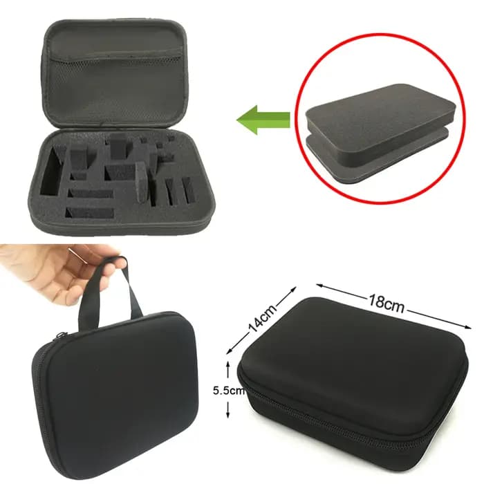 Sac de rangement en mousse pour bricolage, boîte de voyage personnalisée à fermeture éclair, étui po
