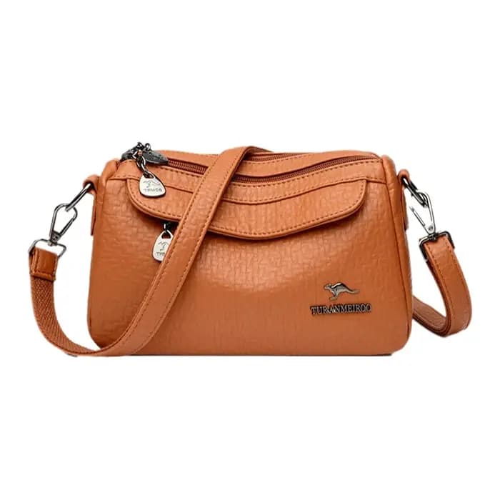 Sac bandoulière en cuir souple pour femme