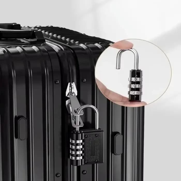 Nouveau métal 4 chiffres Code serrure extérieure étanche cadenas valise bagages