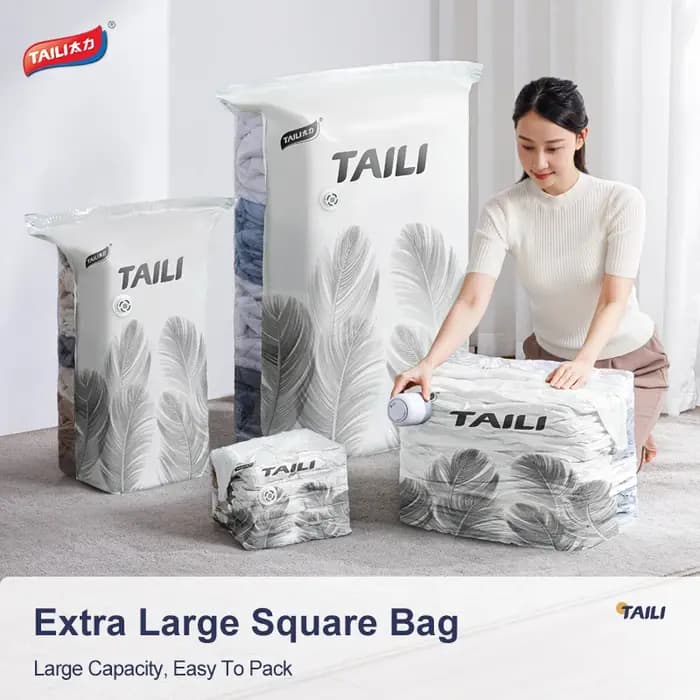 Sacs de rangement sous vide TAILI de grande taille pour matelas et couvertures