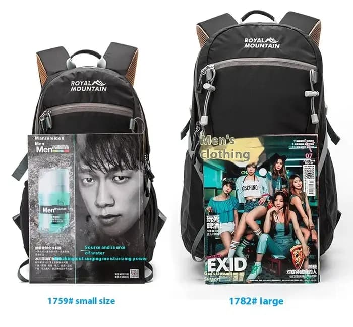 Sac à dos d'extérieur en nylon imperméable pour hommes et femmes