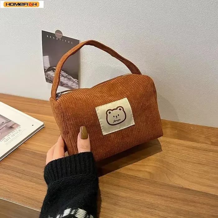Sacs à cosmétiques en peluche pour femmes