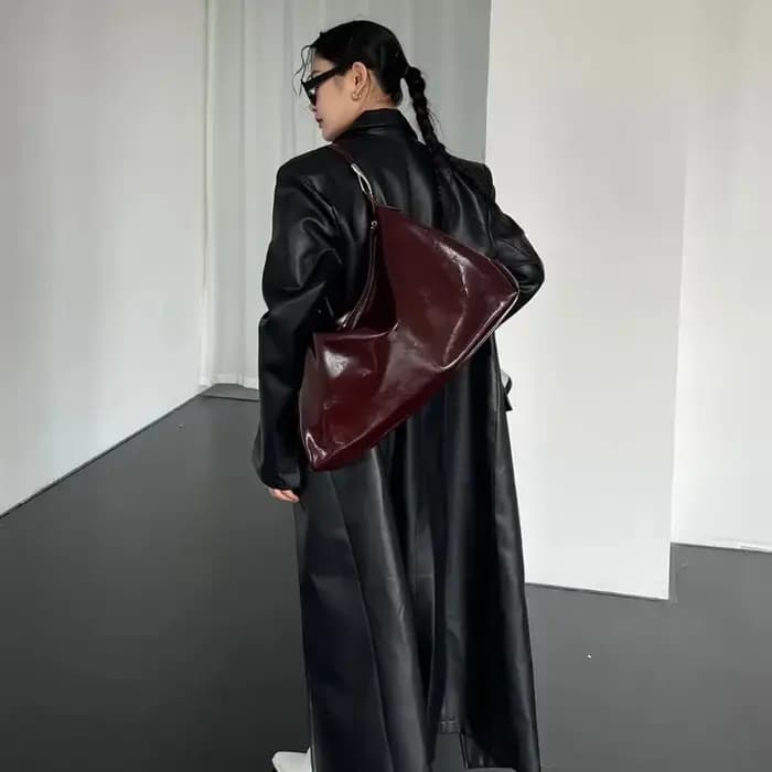 Sac fourre-tout bordeaux pour femmes