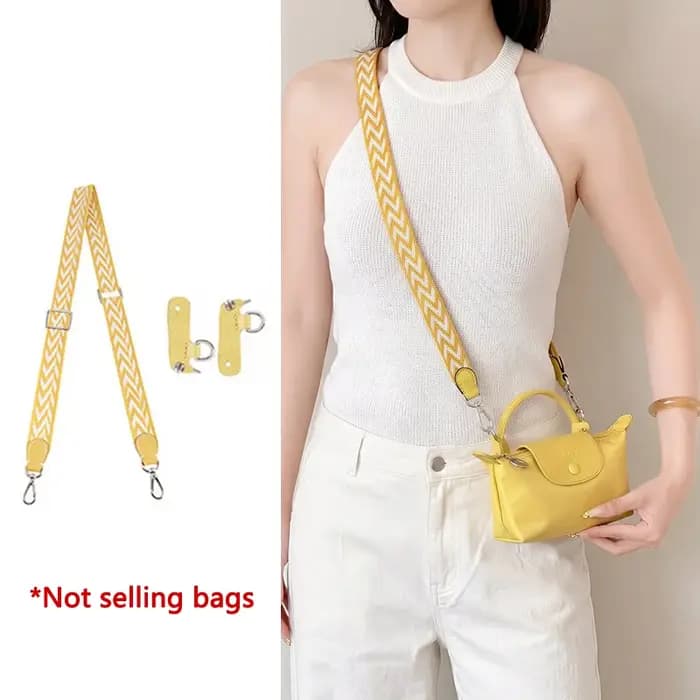 Sangle d'épaule en toile pour sac bandoulière Longchamp Mini – Accessoire de sac durable et tendance