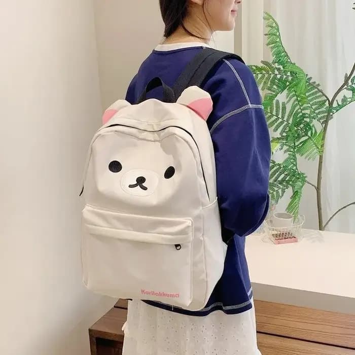 Kawaii mignon ours Rilakkumas sac à dos grande capacité Anime dessin