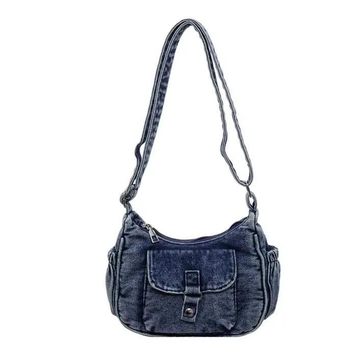 Sac fourre-tout en jean grande capacité pour femme