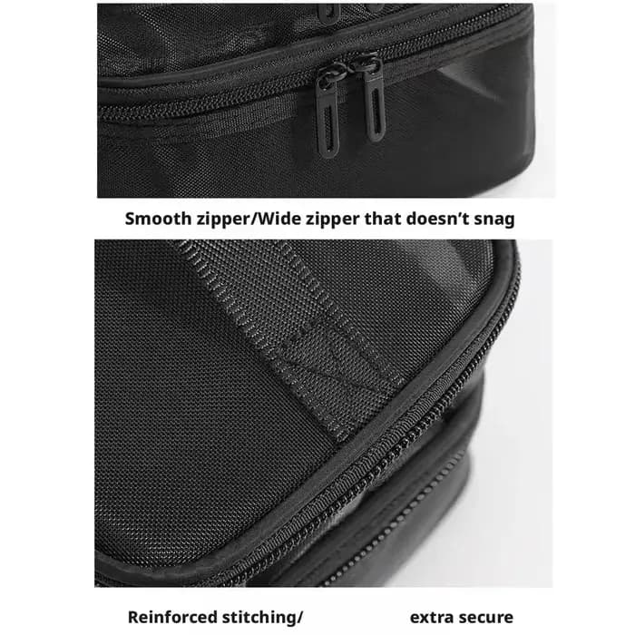 Sac de maquillage en maille double couche