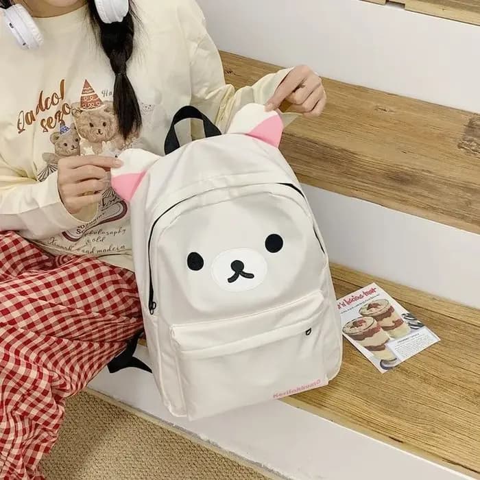 Kawaii mignon ours Rilakkumas sac à dos grande capacité Anime dessin