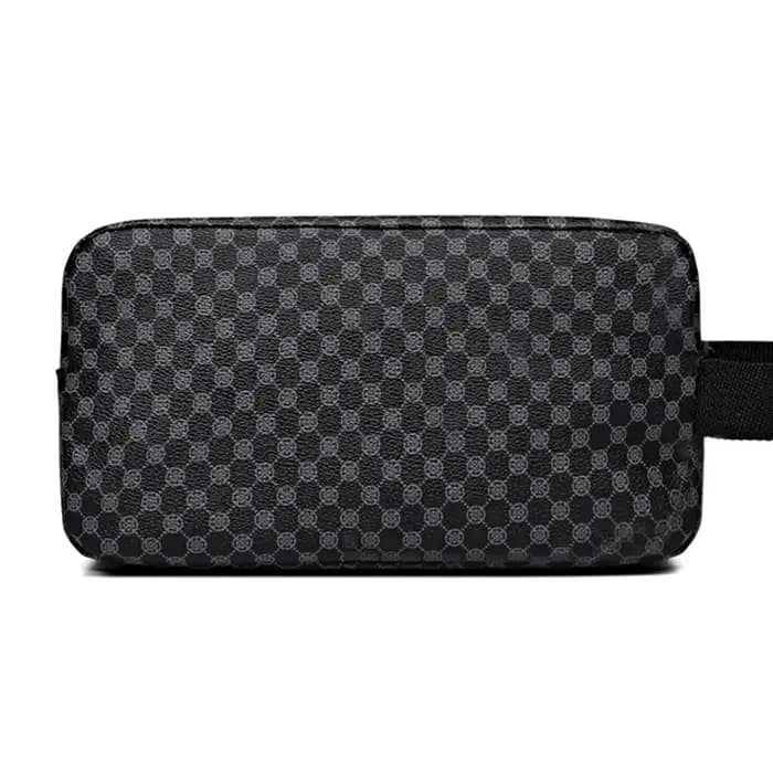 Sac fourre-tout polyvalent en PU pour maquillage et toilette noir bleu beige pour homme et femme voyage organisation quotidienne