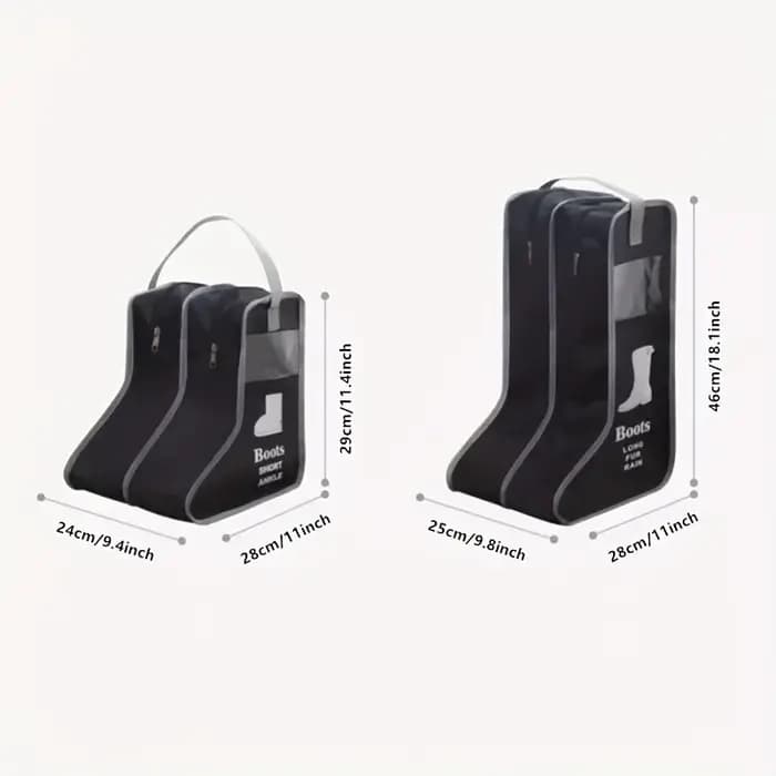1 sac de rangement multifonctionnel pour bottes avec poignées