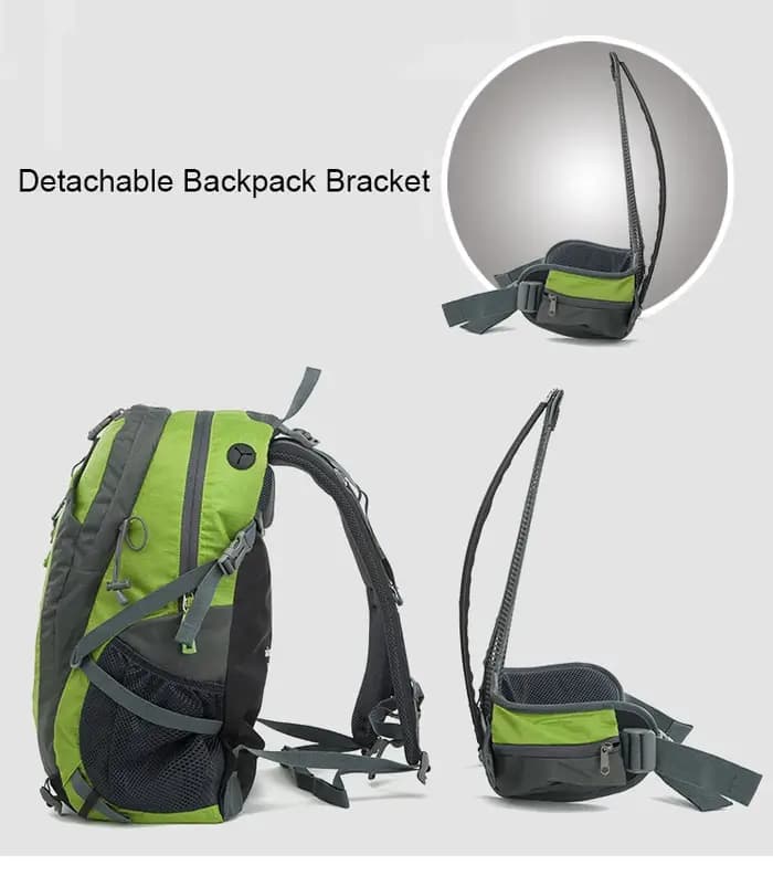 Sac à dos de randonnée et de camping 40L avec planche dorsale pour hommes et femmes