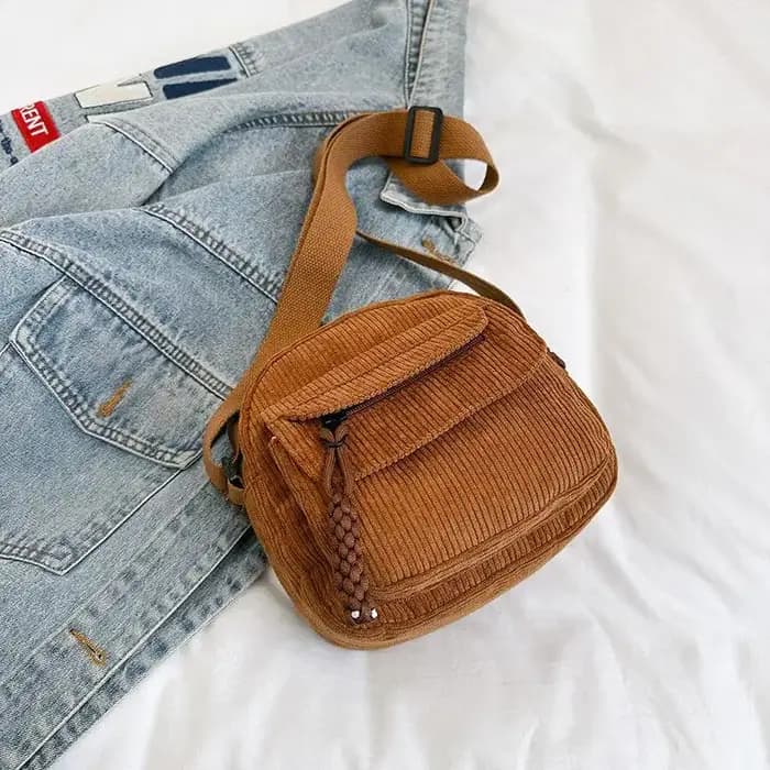 Sac à bandoulière pour femmes, style décontracté, fermeture à glissière, sangle réglable, grande cap