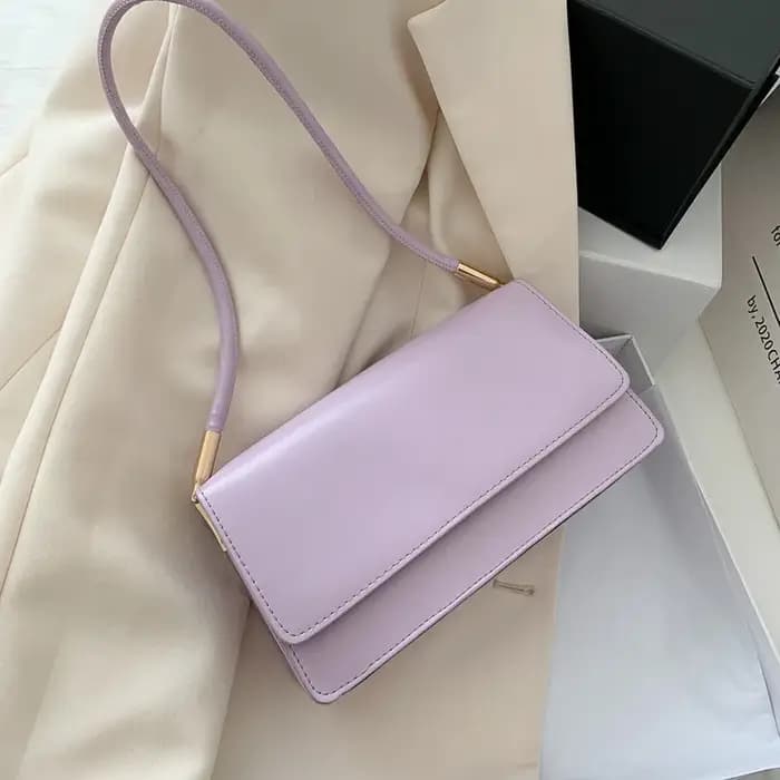 Nouveau sac à bandoulière Simple pour femmes sac à aisselles en cuir PU couleur unie dame sac à main décontracté filles petit sac carré sac bolso mujer