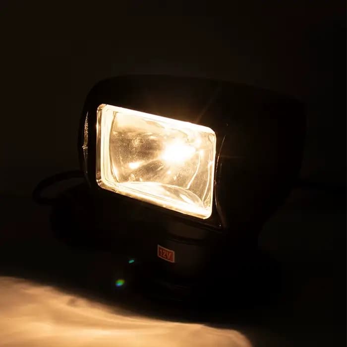 Projecteur marin avec télécommande à 360 degrés, 100W 24v, phare Spot, lumière de recherche pour Yac