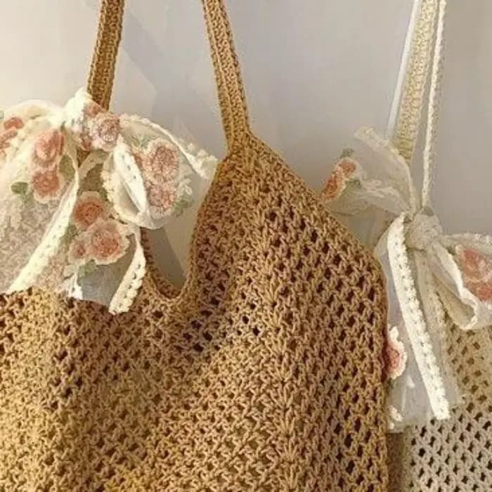 Sac de plage tissé de grande capacité