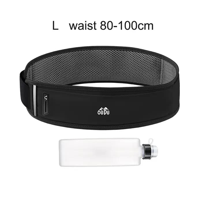 Ceinture de course avec poche pour bouteille d'eau 330 ml