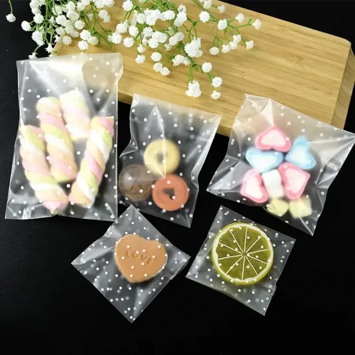 Pochette sac sacs cadeaux pour emballer produits emballage de fête de noël givré 100 pièces vente en gros fournitures festives pour événements à pois