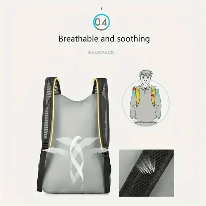 2025 Nouveau sac à dos ultraléger multifonctionnel 1 paquet – Pliable et portable – Parfait pour les essentiels du