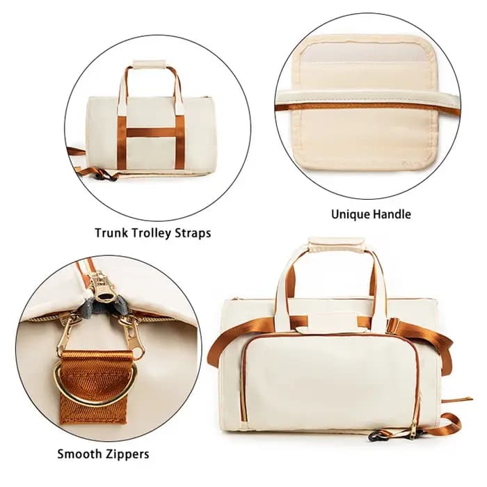 Sac à bagages pliable, sacs à vêtements de voyage portables