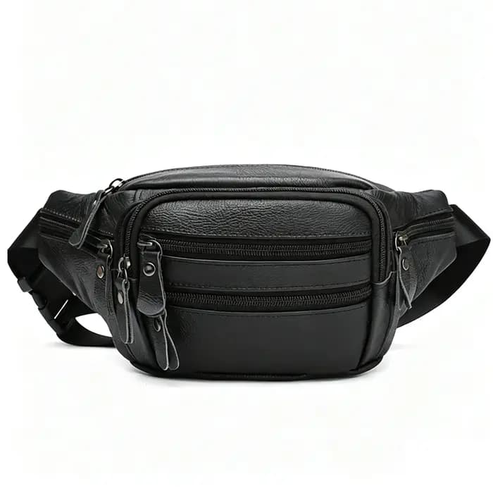 Sac bandoulière en cuir véritable pour homme