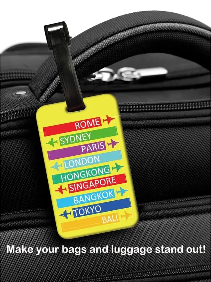Étiquette de bagage créative 5 couleurs