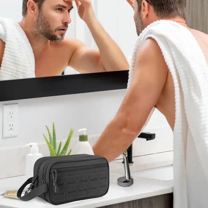 Trousse de toilette tactique pour hommes