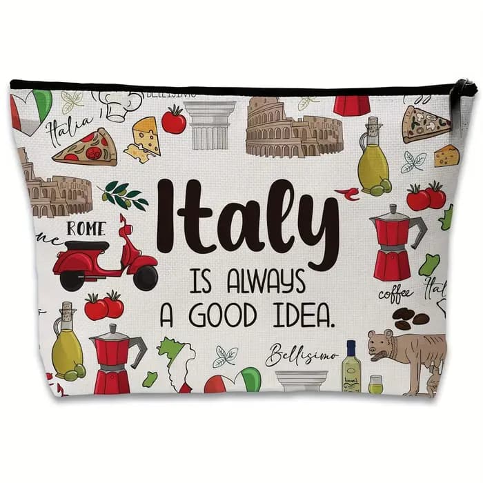 Trousse de maquillage de grande capacité "Italie appelle