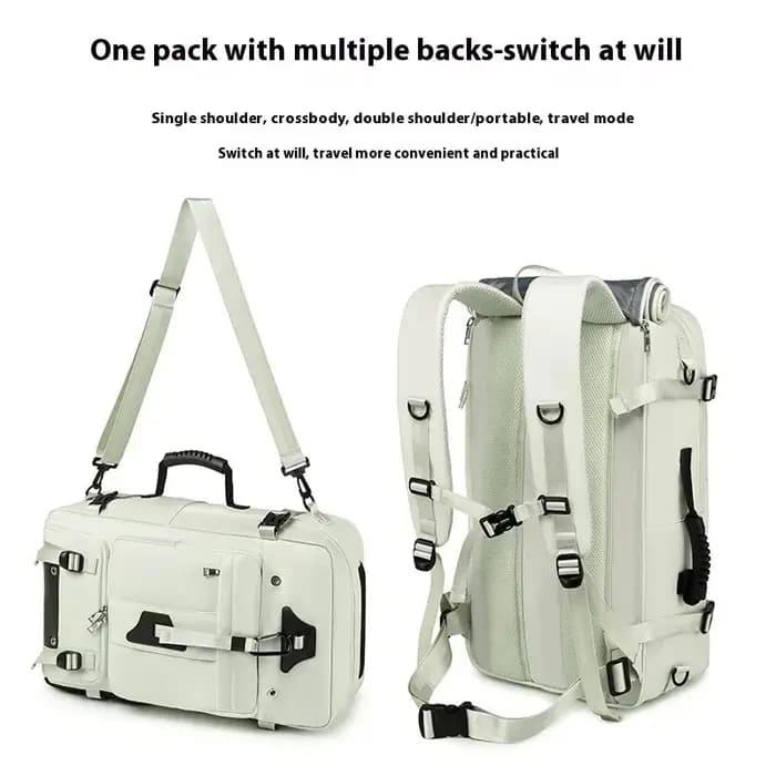 55L sac de voyage de grande capacité pour hommes 15,6 pouces sac à dos de valise pour ordinateur portable sac à dos multifonction imperméable sacs de camping extérieurs