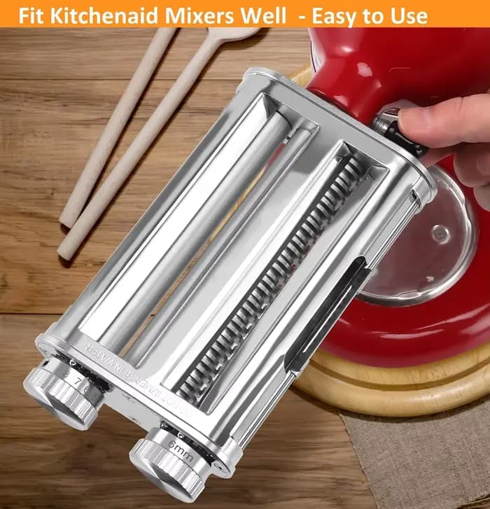 Accessoire pour machine à pâtes 3-en-1 pour batteurs sur socle KitchenAid