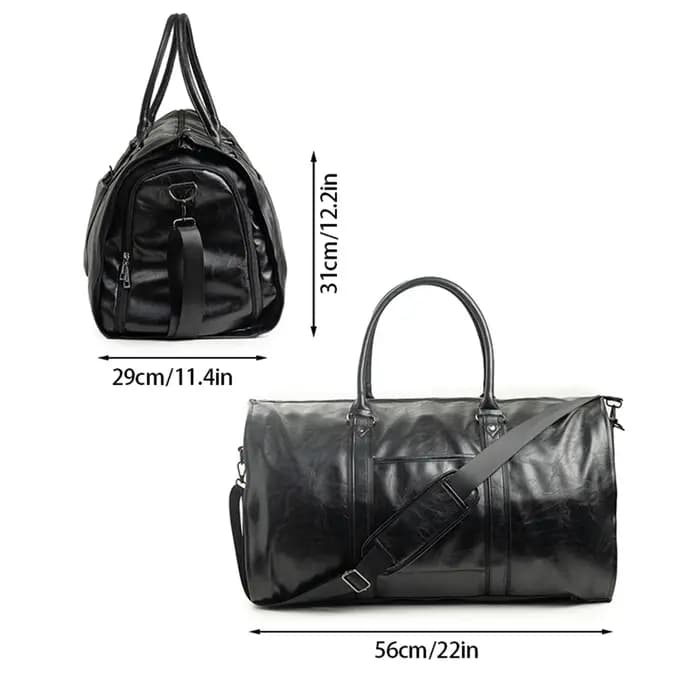 Sac de voyage en cuir pliable
