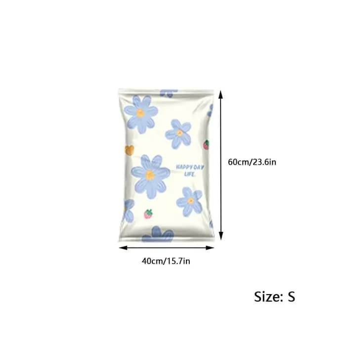 Sac de rangement à compression sous vide florale 1 pièce