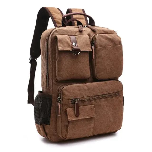 Hommes sac à dos pour ordinateur portable sac à dos toile sac d'école sacs à dos de voyage pour adolescent mâle sac à
