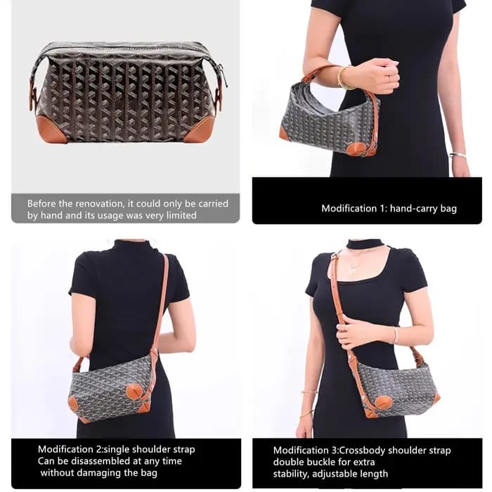 Sangle d'épaule bandoulière pour sac de toilette Goyard Bowling 25