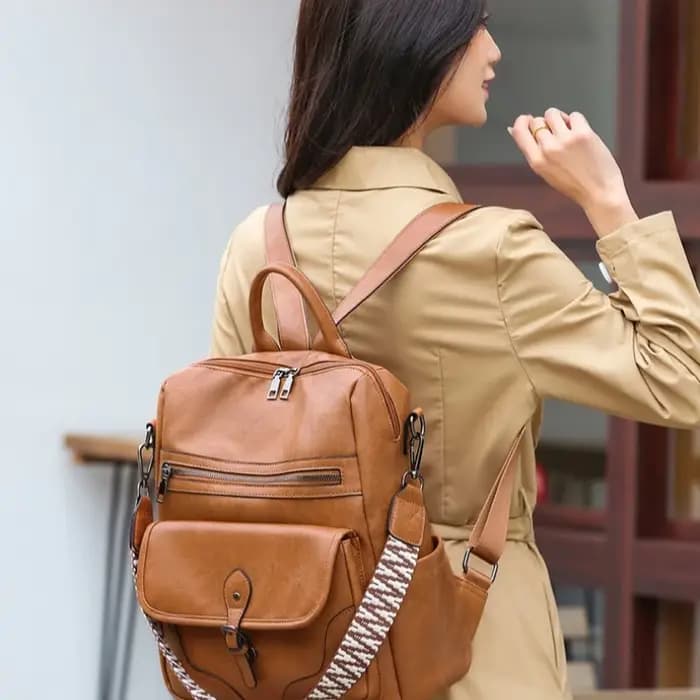 Sac à dos sac à main pour femmes sac à dos de voyage créateur de mode dames sacs à bandoulière en cuir PU