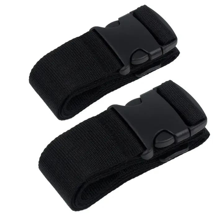 Sangle de bagage en nylon réglable, 2 pièces, sangle à boucle pour valise de voyage, accessoires de