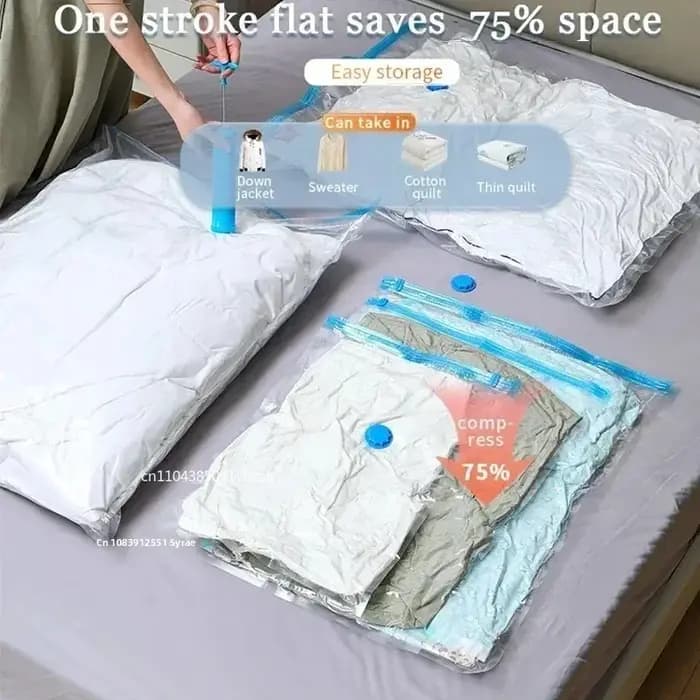 Sac de Compression sous vide épais 1 à 10 pièces