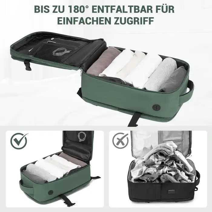 KONO Sac à dos pour ordinateur portable pour homme-15,6 pouces hydrofuge avec compartiment rembourré