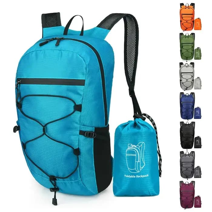Sac à dos pliable léger et imperméable de 20 L pour femmes et hommes