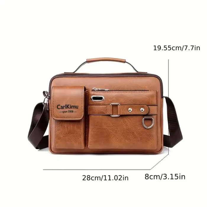 Sac d'affaires à bandoulière unique pour hommes