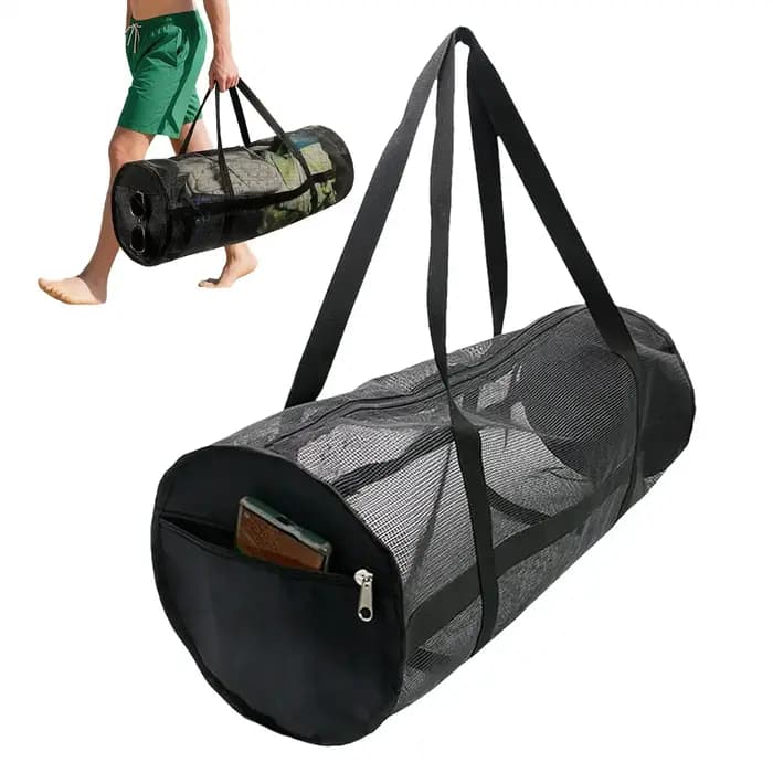 Sac de voyage en maille pliable de grande capacité