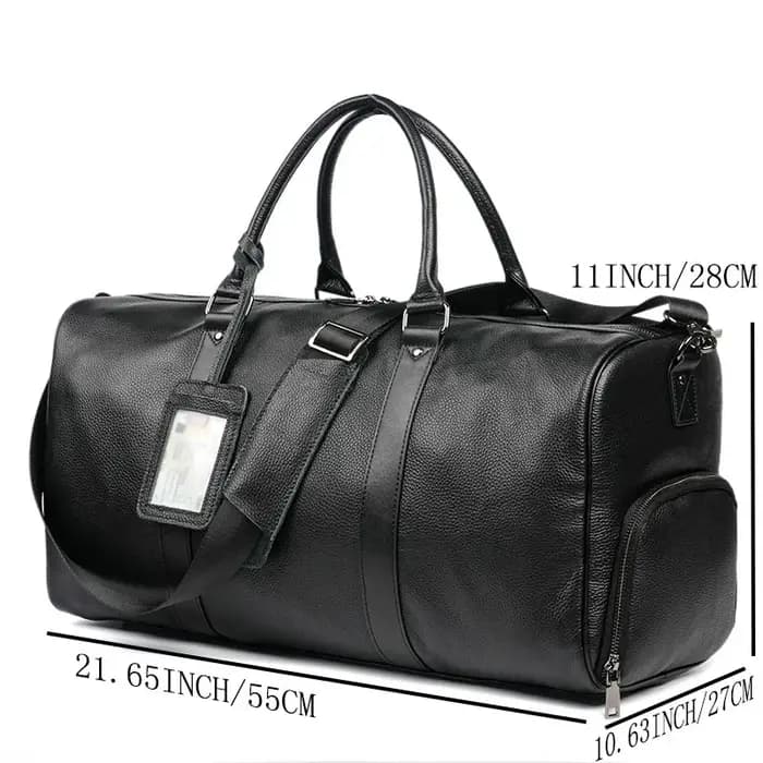 Sac de sport de voyage grande capacité avec compartiment sec/humide et poche à chaussures, bandouliè