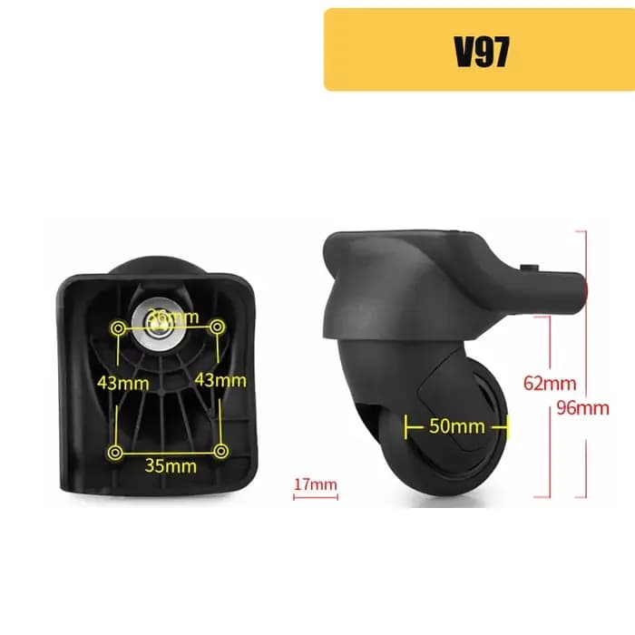 Valise Samsonite V97 avec rotation à 360 degrés