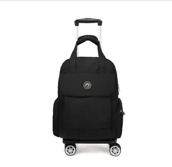 Sac polochon à roulettes pour femmes, sac à dos à roulettes avec roulettes, sac à dos à roulettes, v