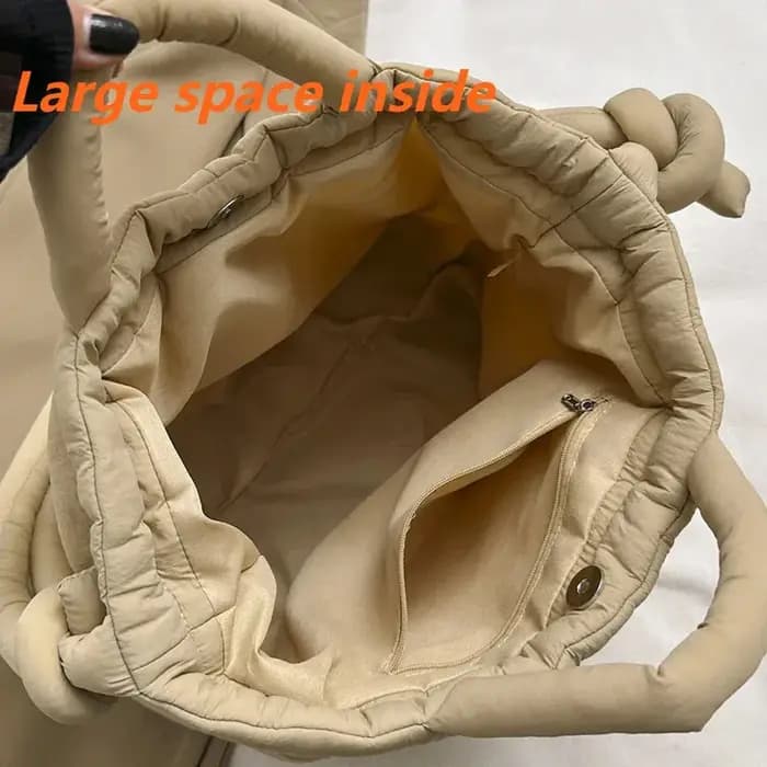 Liquidation femmes épaule sacs à bandoulière décontracté en Nylon rembourré sac fourre-tout concepteur doux bouffant